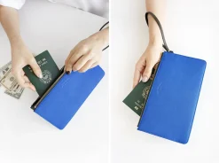 Leather Slim Clutch