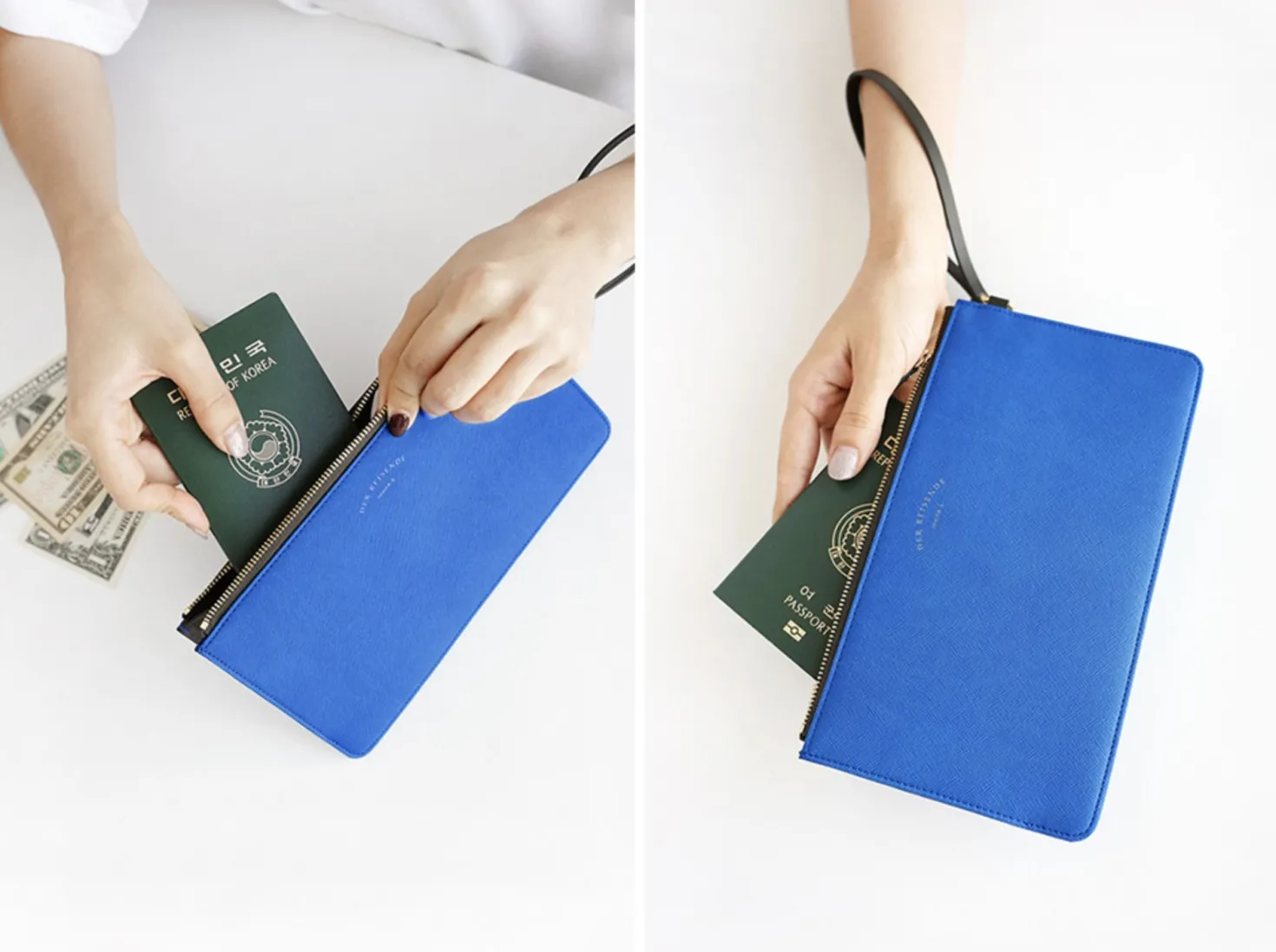 Leather Slim Clutch