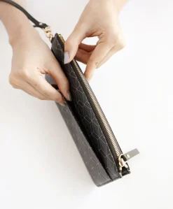 Leather Slim Clutch