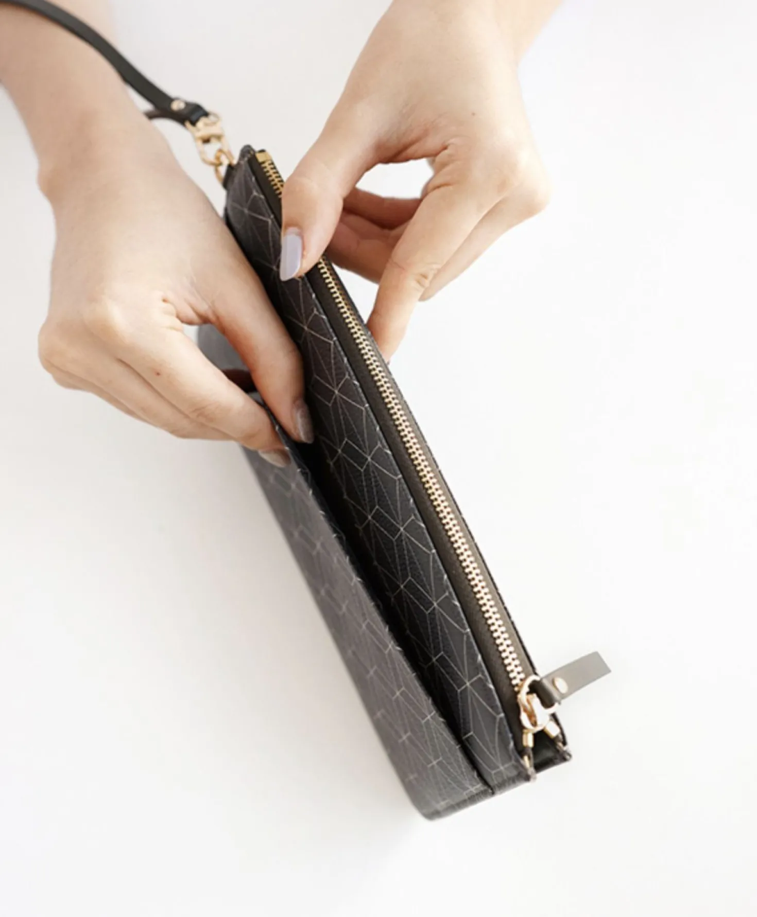 Leather Slim Clutch
