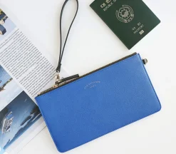 Leather Slim Clutch