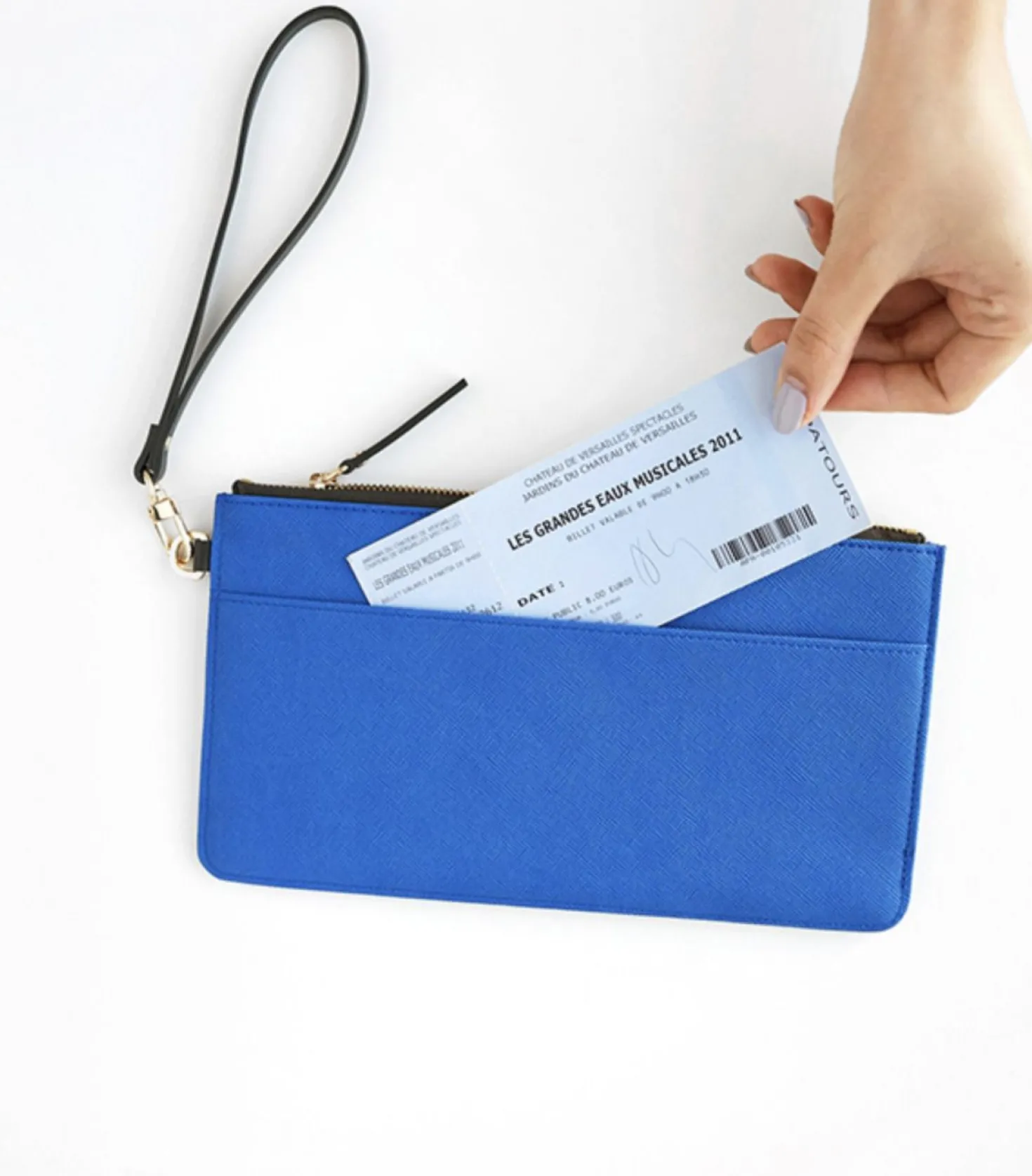 Leather Slim Clutch