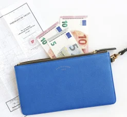 Leather Slim Clutch