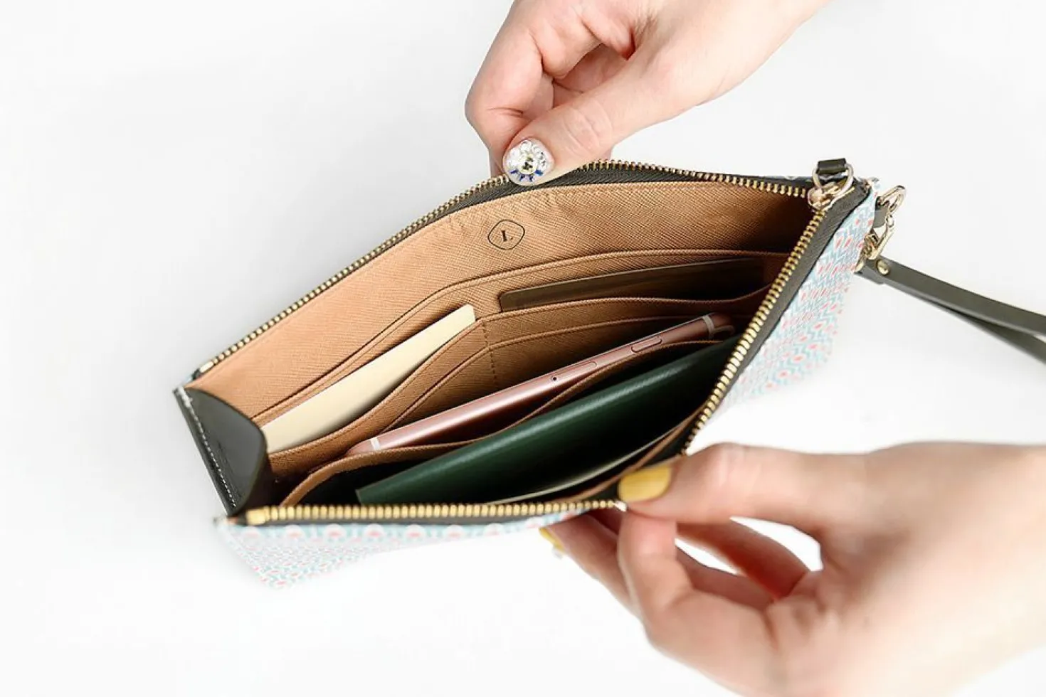 Leather Slim Clutch