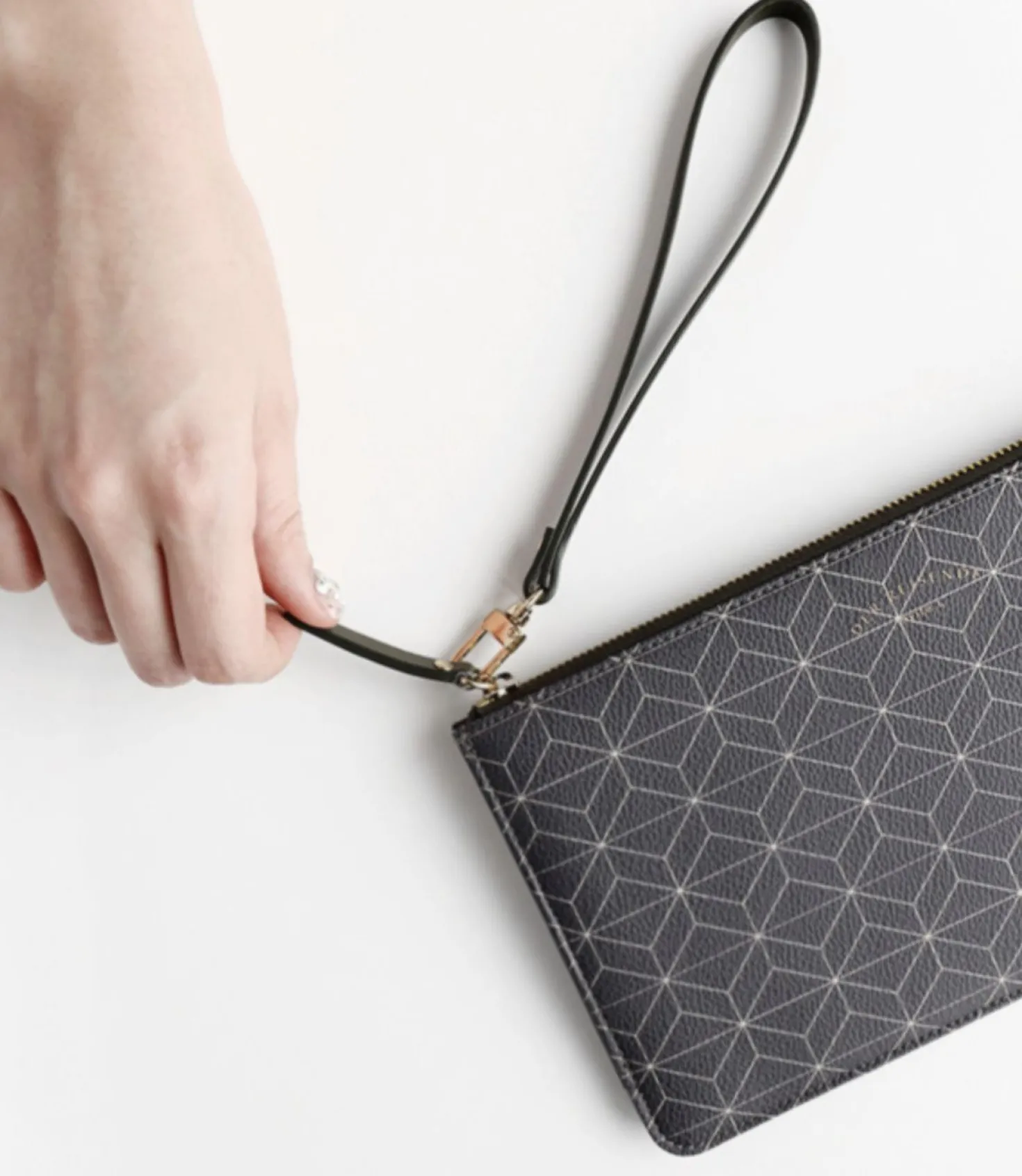 Leather Slim Clutch