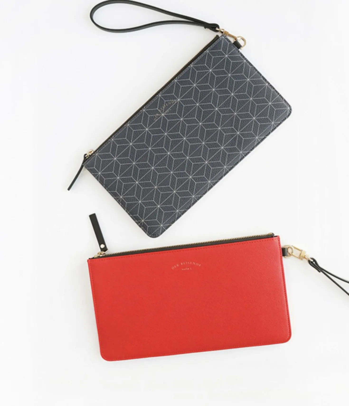 Leather Slim Clutch
