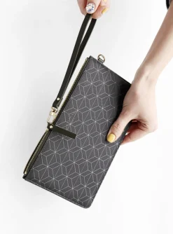 Leather Slim Clutch