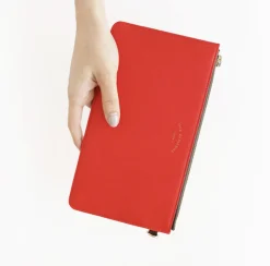 Leather Slim Clutch
