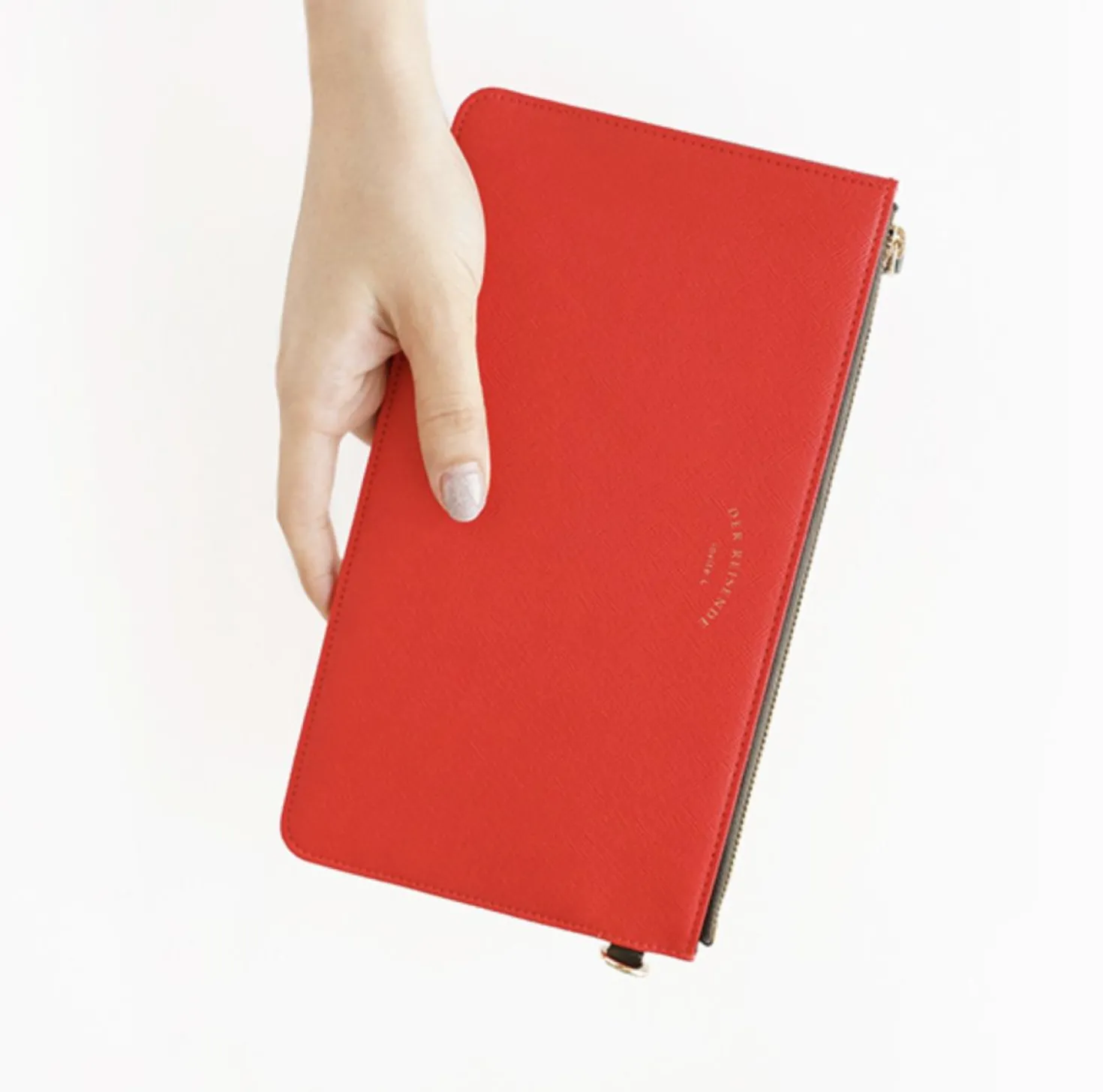 Leather Slim Clutch