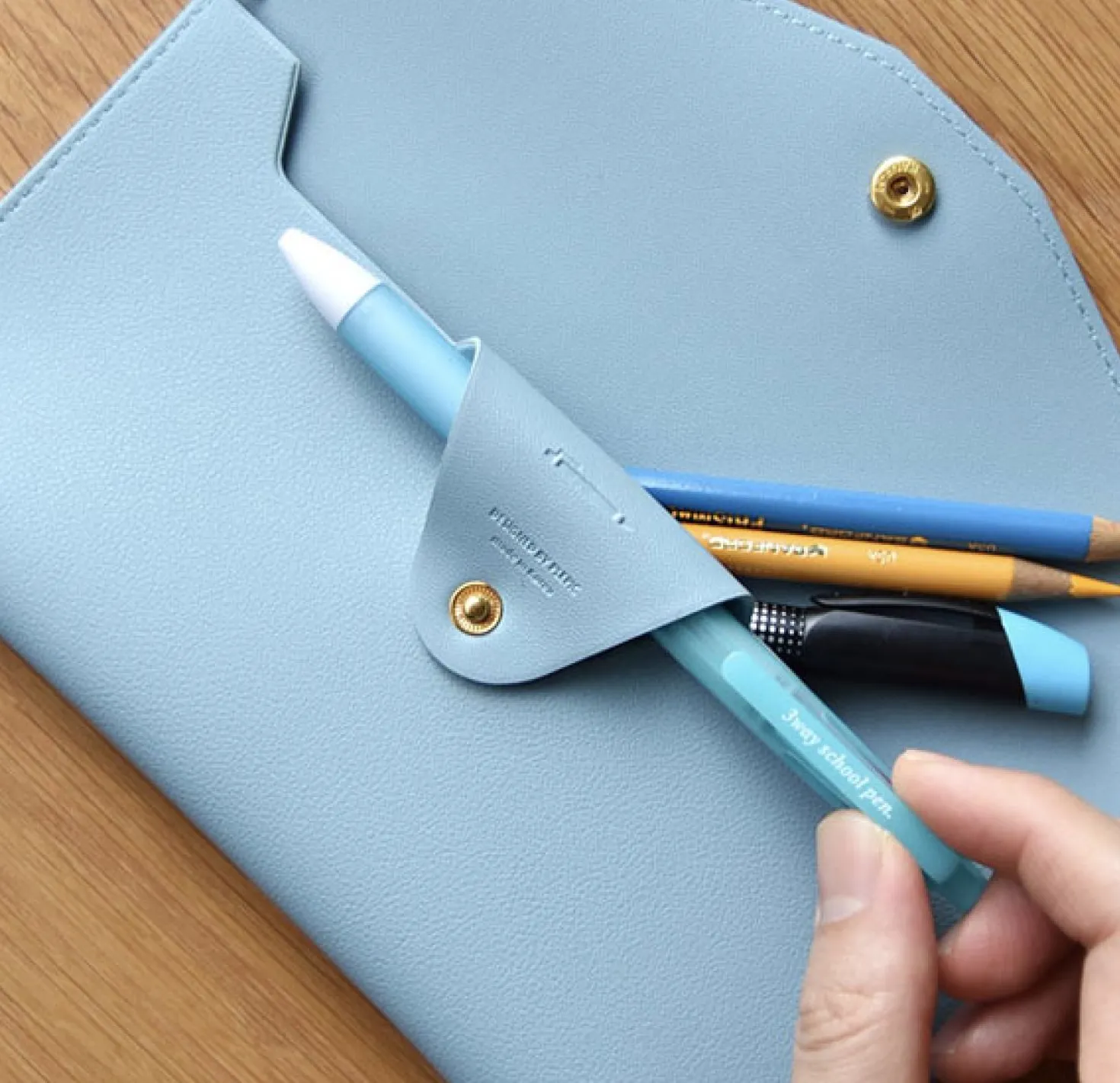 Leather Strap Pen Pouch