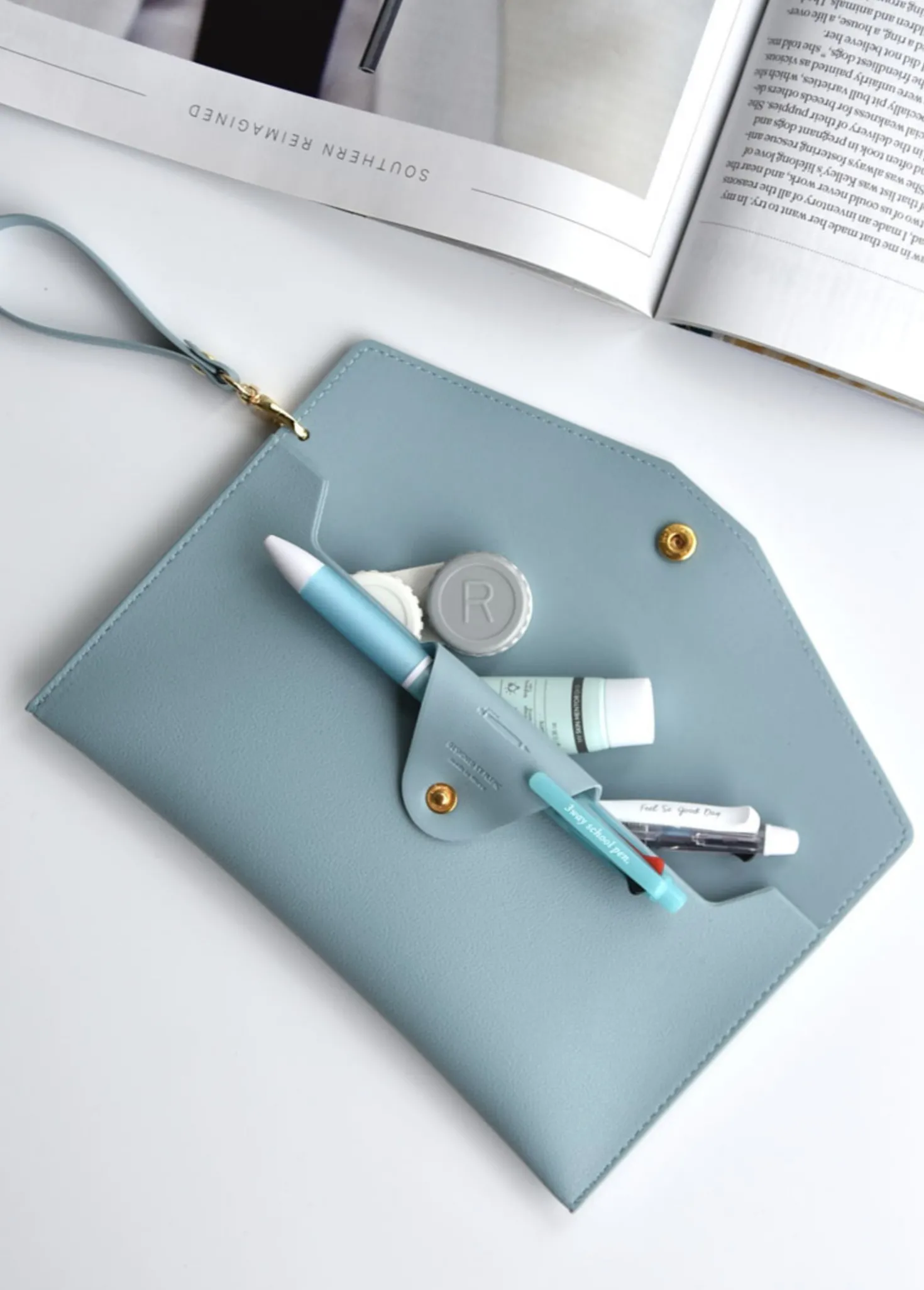 Leather Strap Pen Pouch