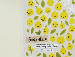Lemon Emoji Deco Sticker