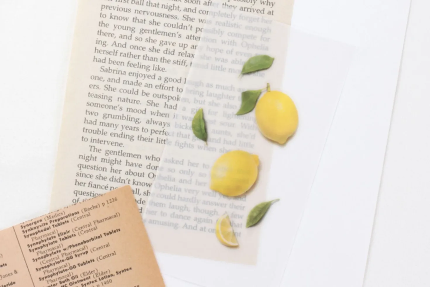 Lemon Pressed Fruit Sticker