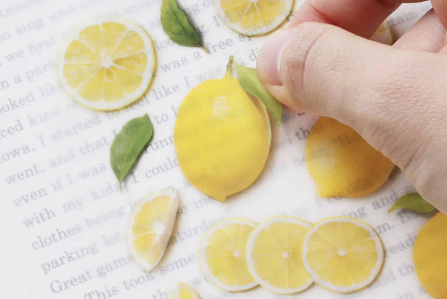 Lemon Pressed Fruit Sticker