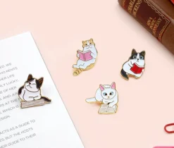 Let's Read Cat Badge