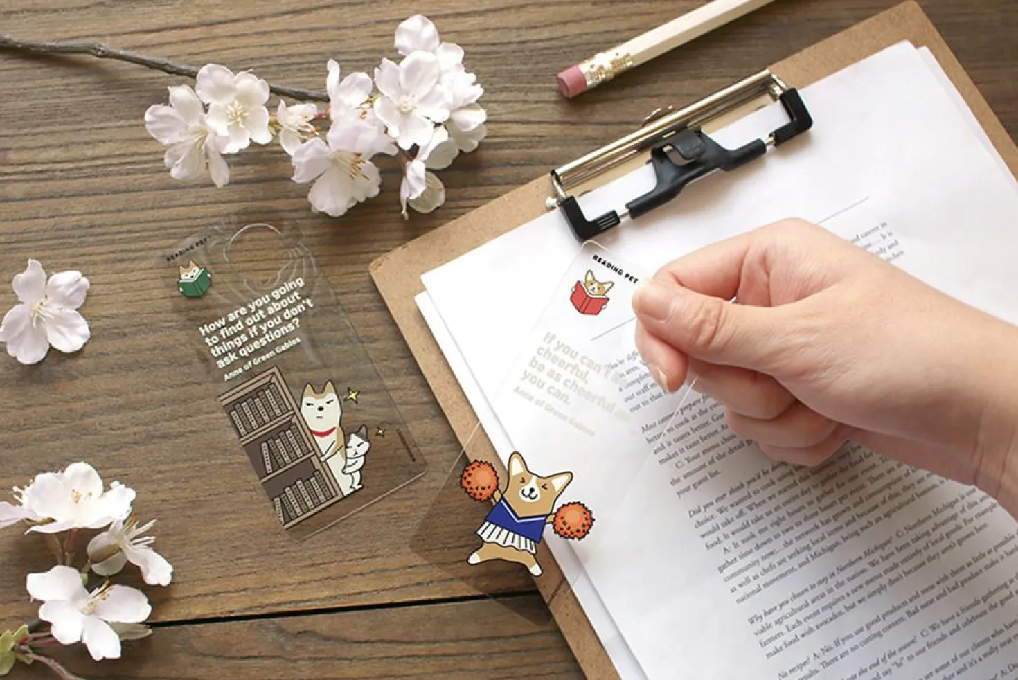 Let's Read Transparent Bookmark v2