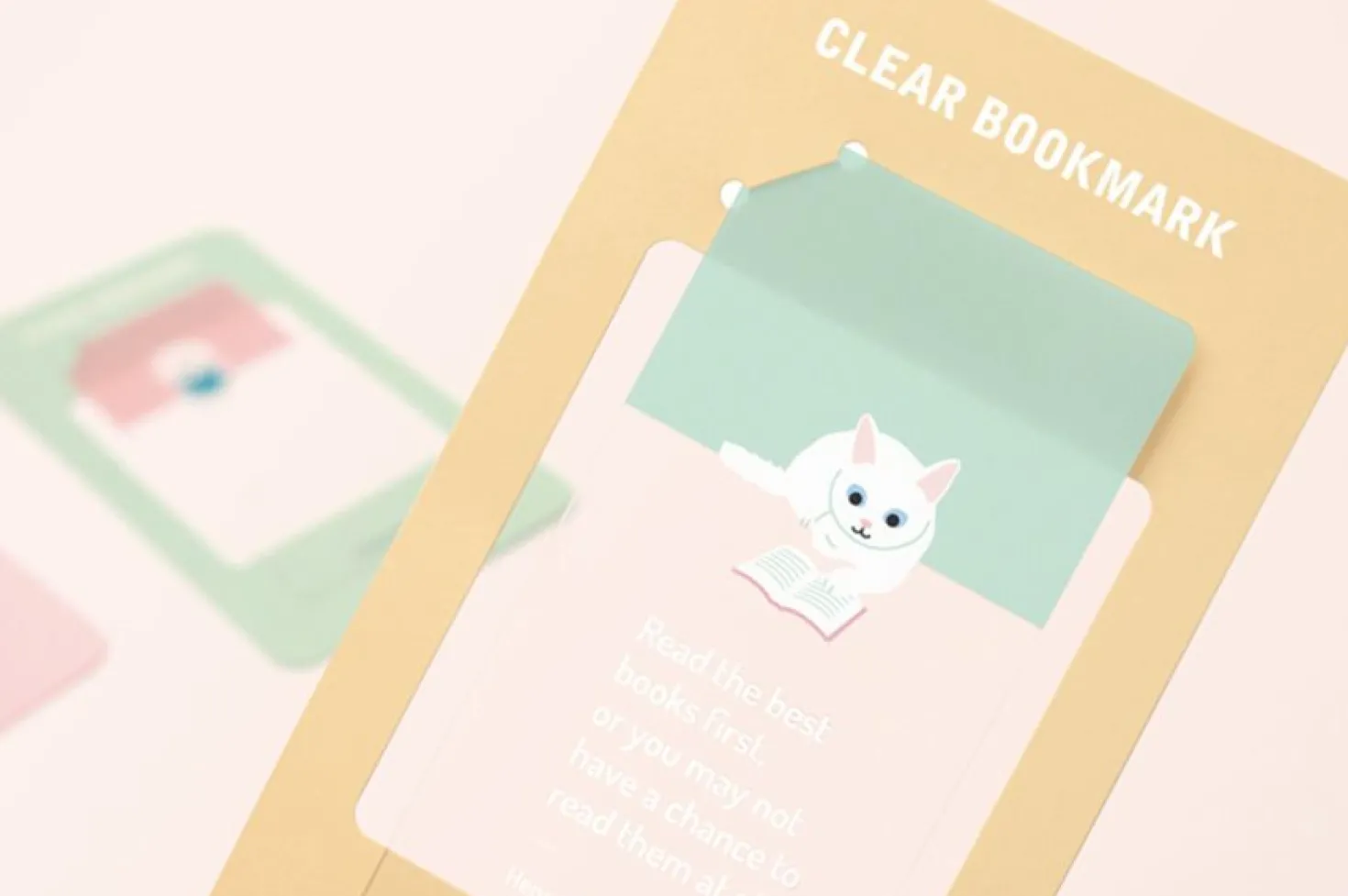 Let's Read Transparent Bookmark