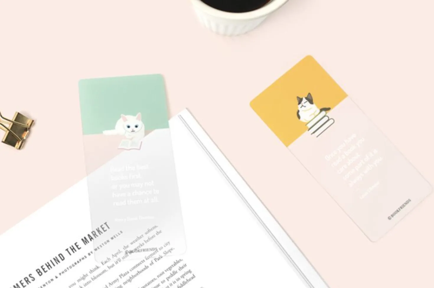 Let's Read Transparent Bookmark