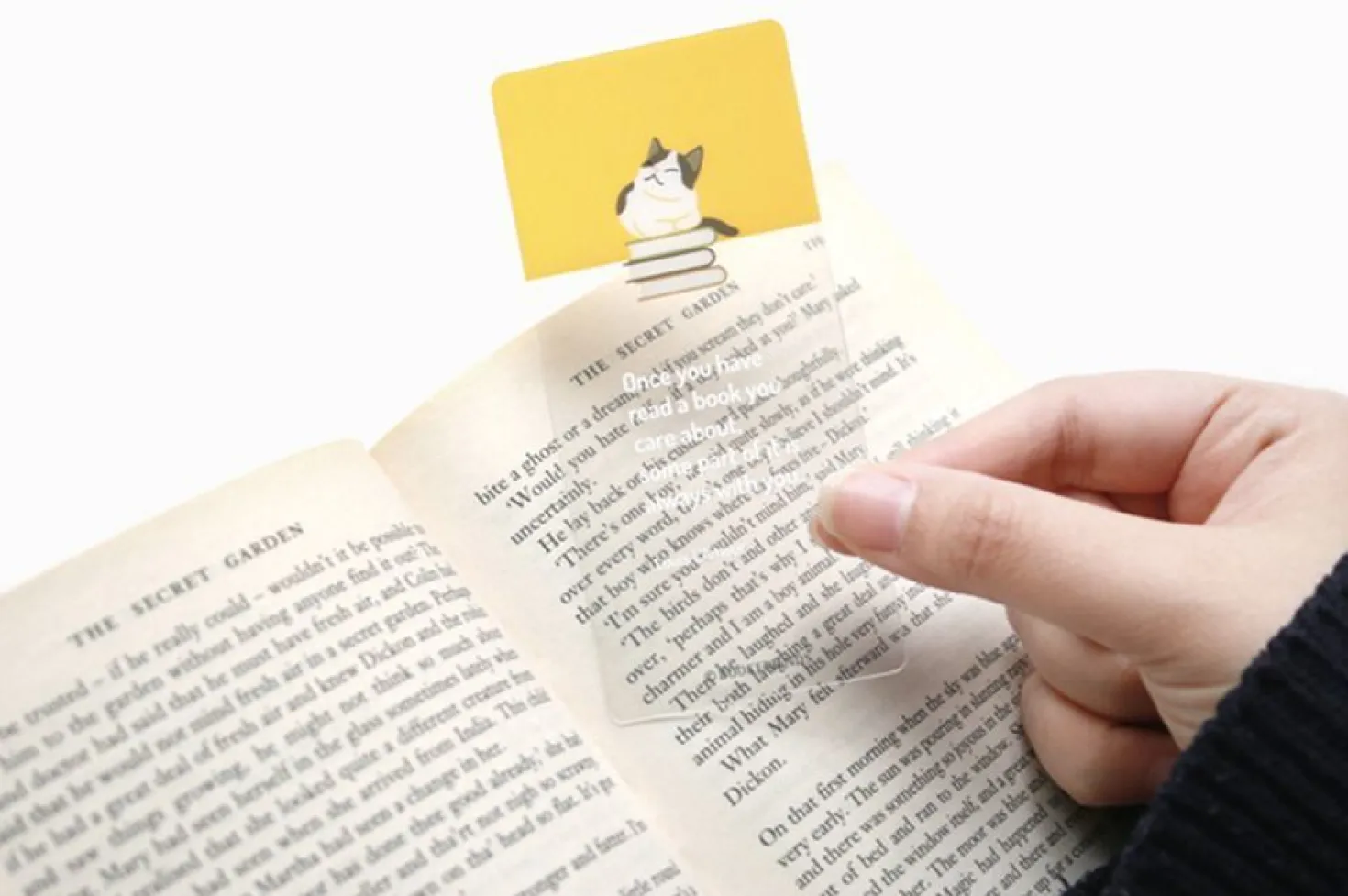 Let's Read Transparent Bookmark