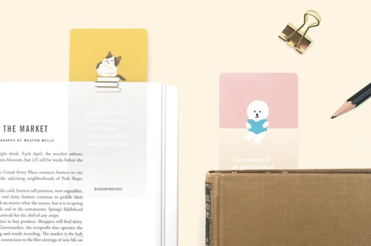 Let's Read Transparent Bookmark