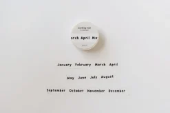 Lettering Months Masking Tape
