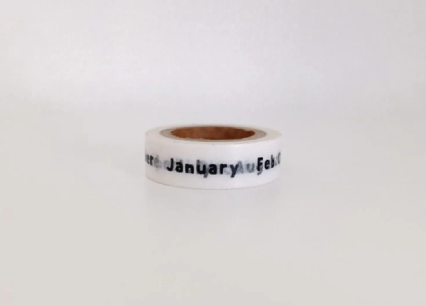 Lettering Months Masking Tape