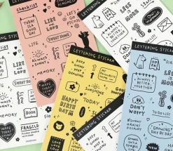 Lettering Removable Sticker