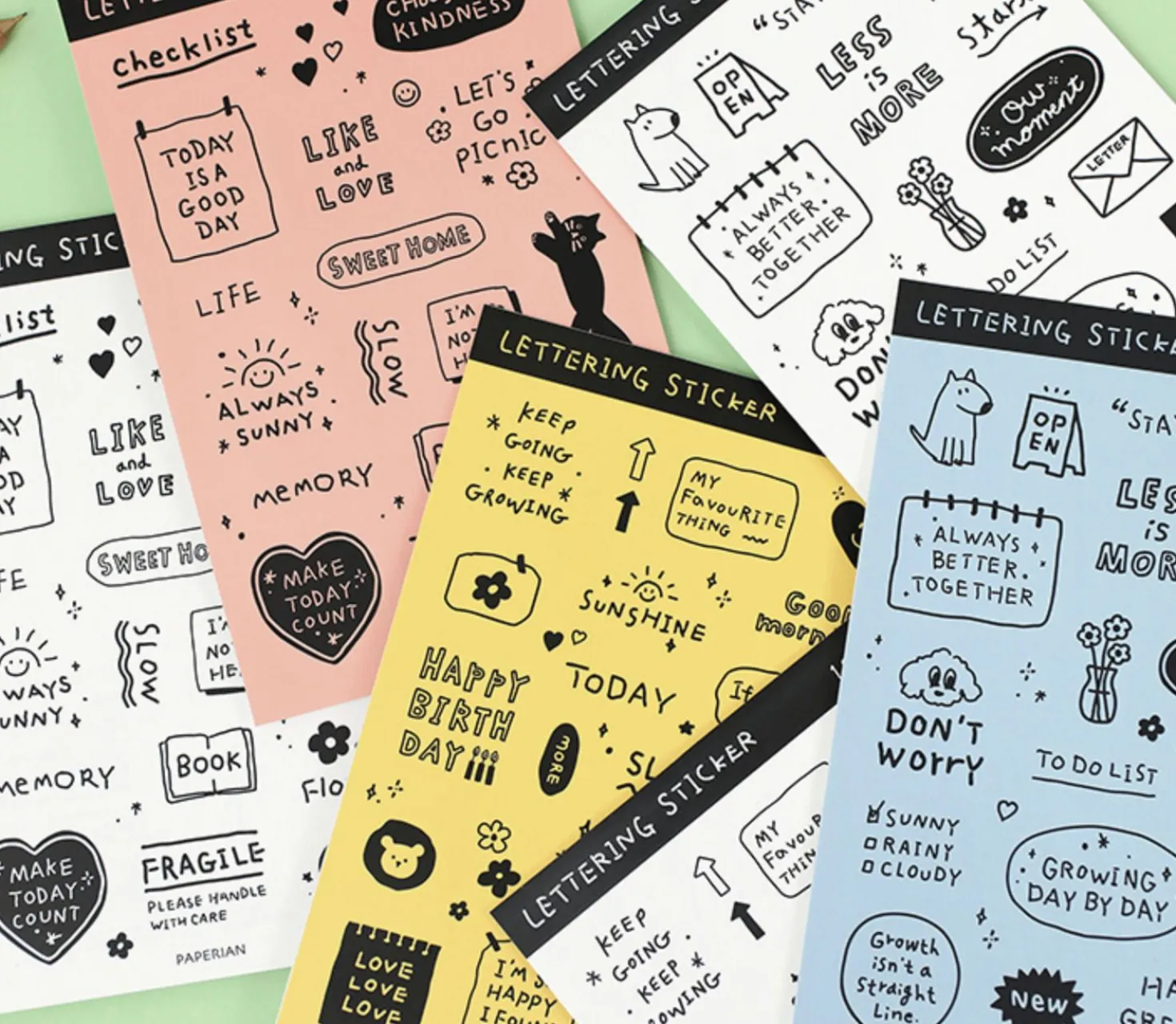 Lettering Removable Sticker