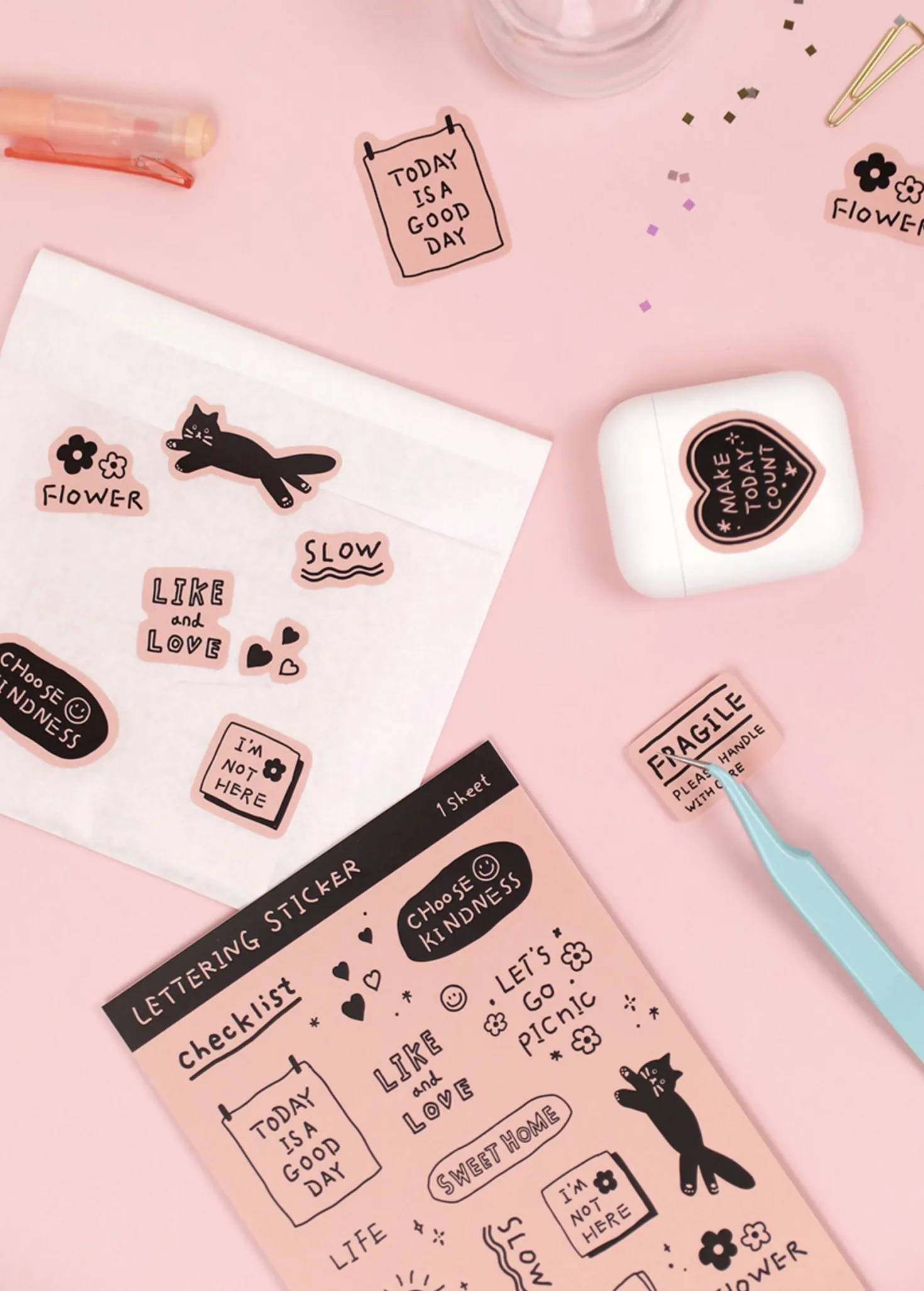 Lettering Removable Sticker