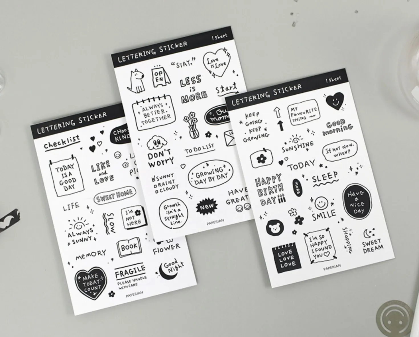 Lettering Removable Sticker