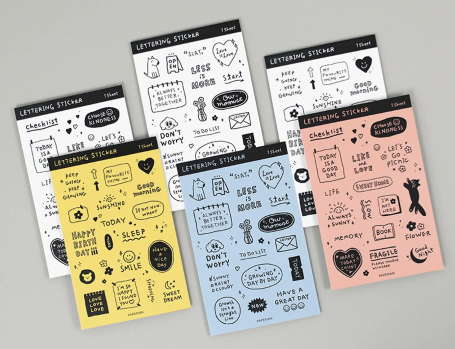 Lettering Removable Sticker