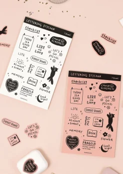 Lettering Removable Sticker