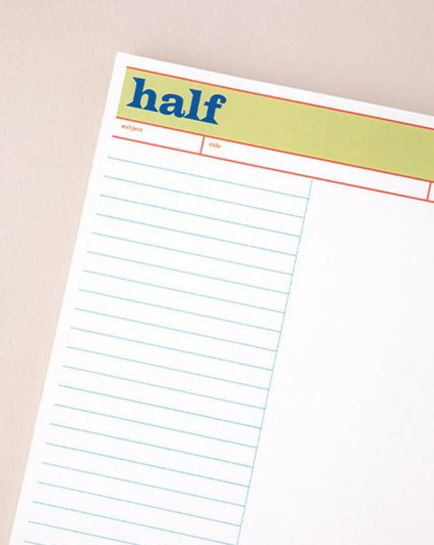 Life & Pieces B5 Notepad