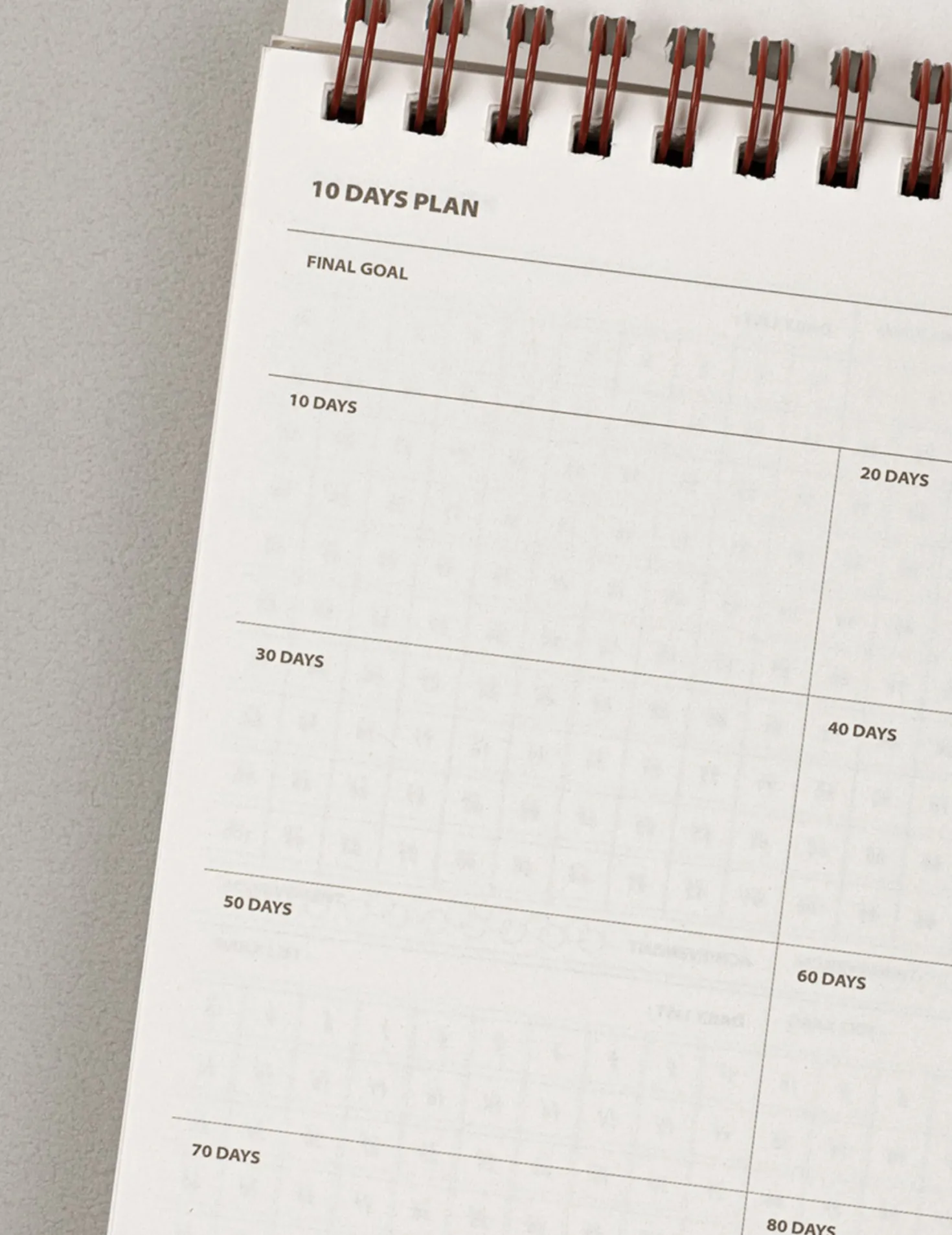 Life & Pieces 100 Day Standing Planner