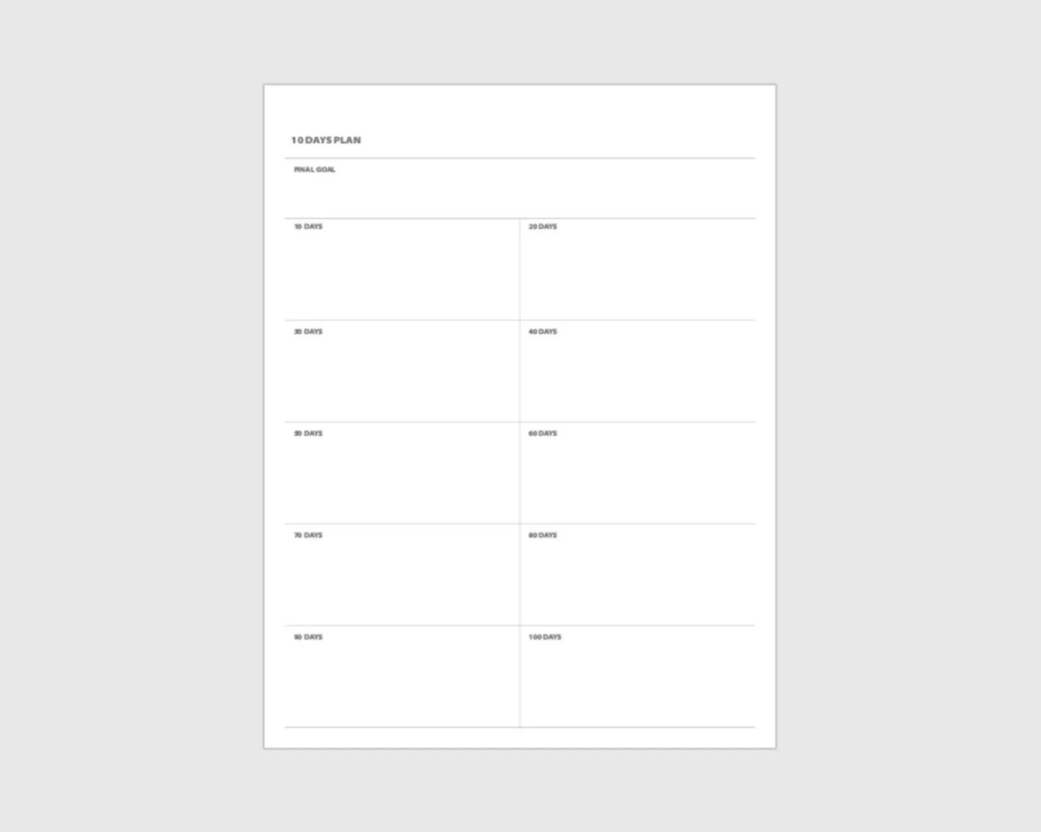 Life & Pieces 100 Day Standing Planner