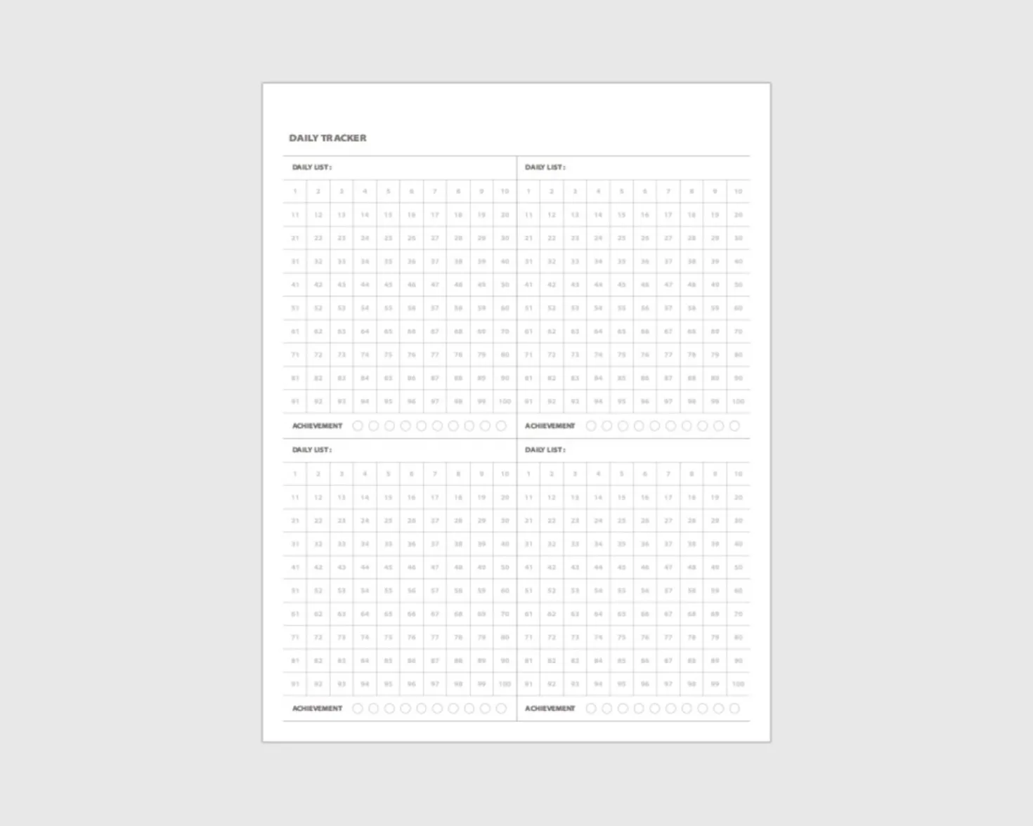Life & Pieces 100 Day Standing Planner