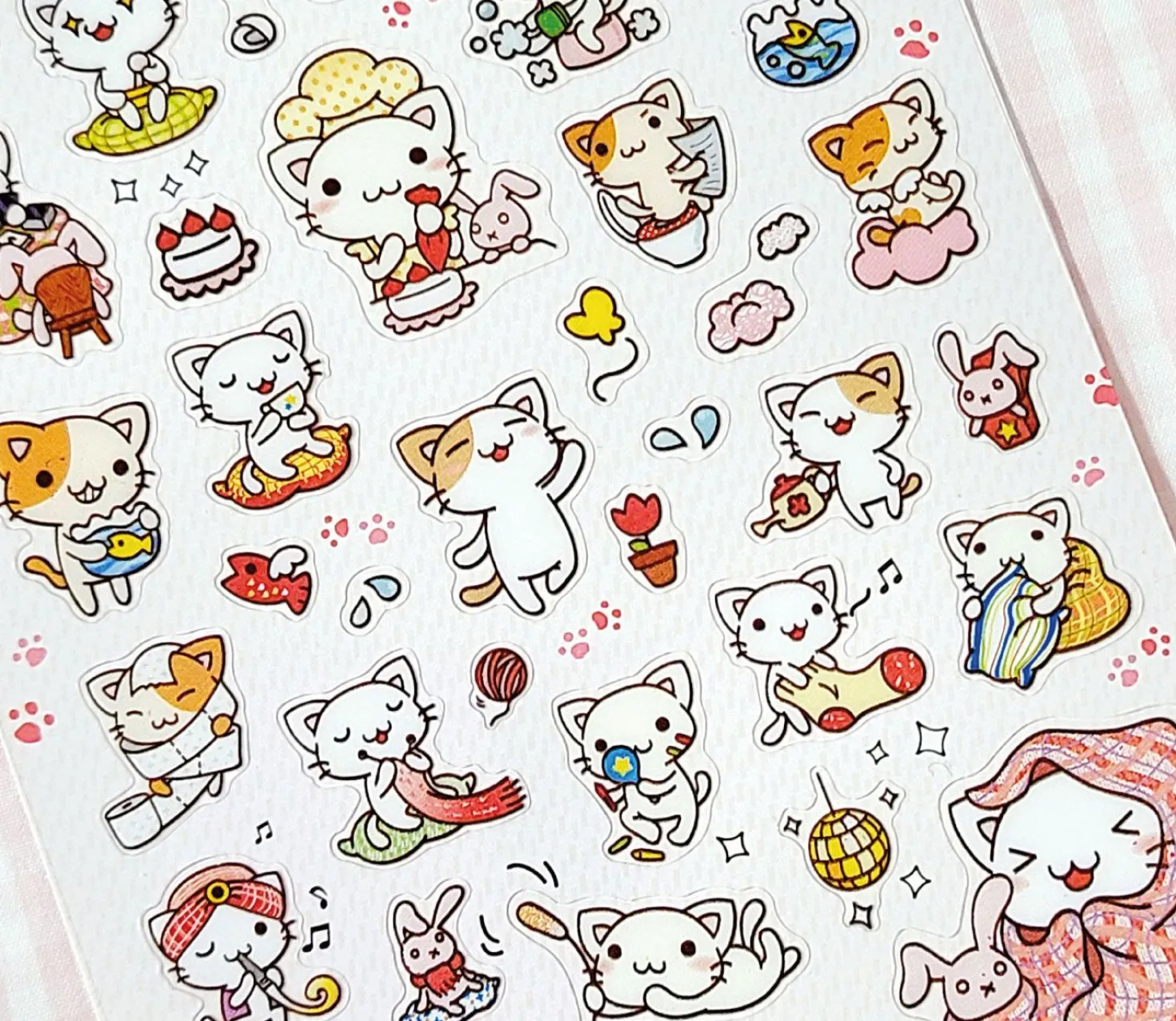 Little Cat Day Life PVC Sticker