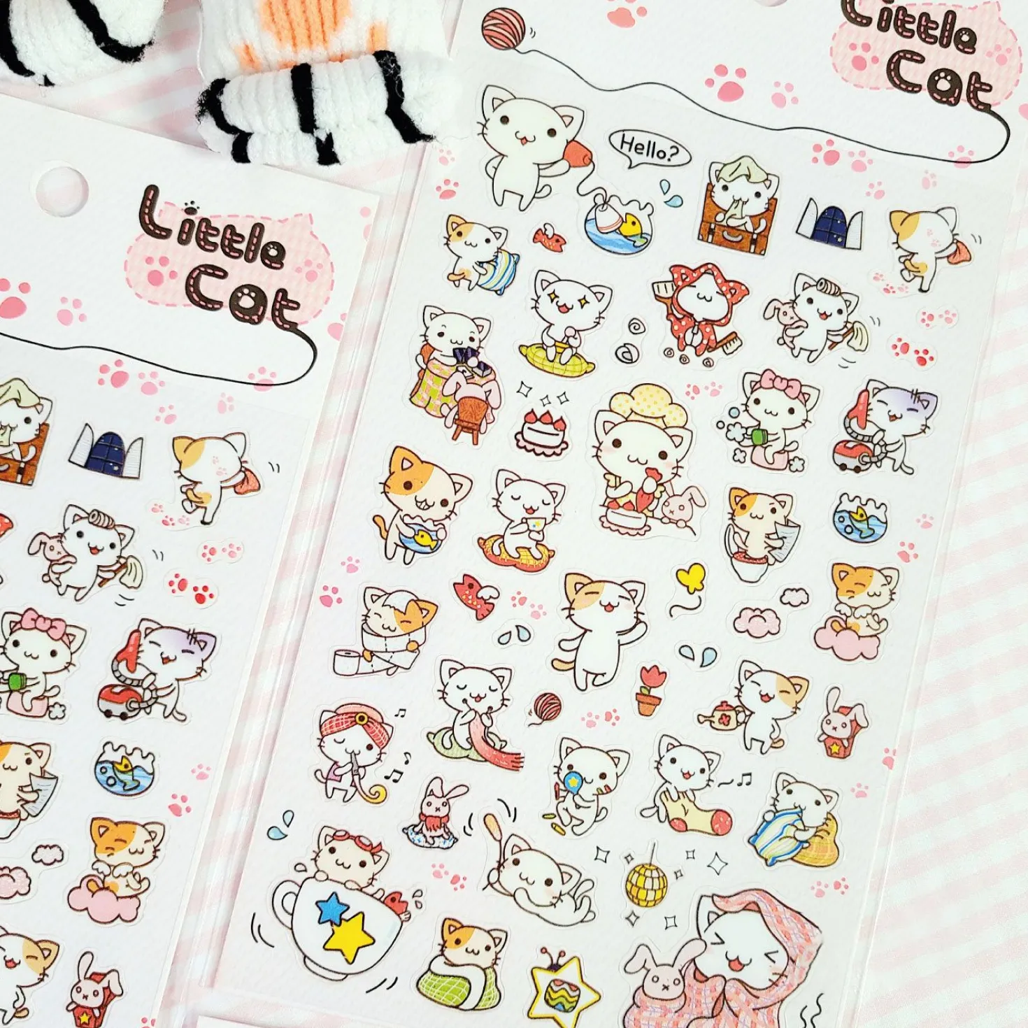 Little Cat Day Life PVC Sticker