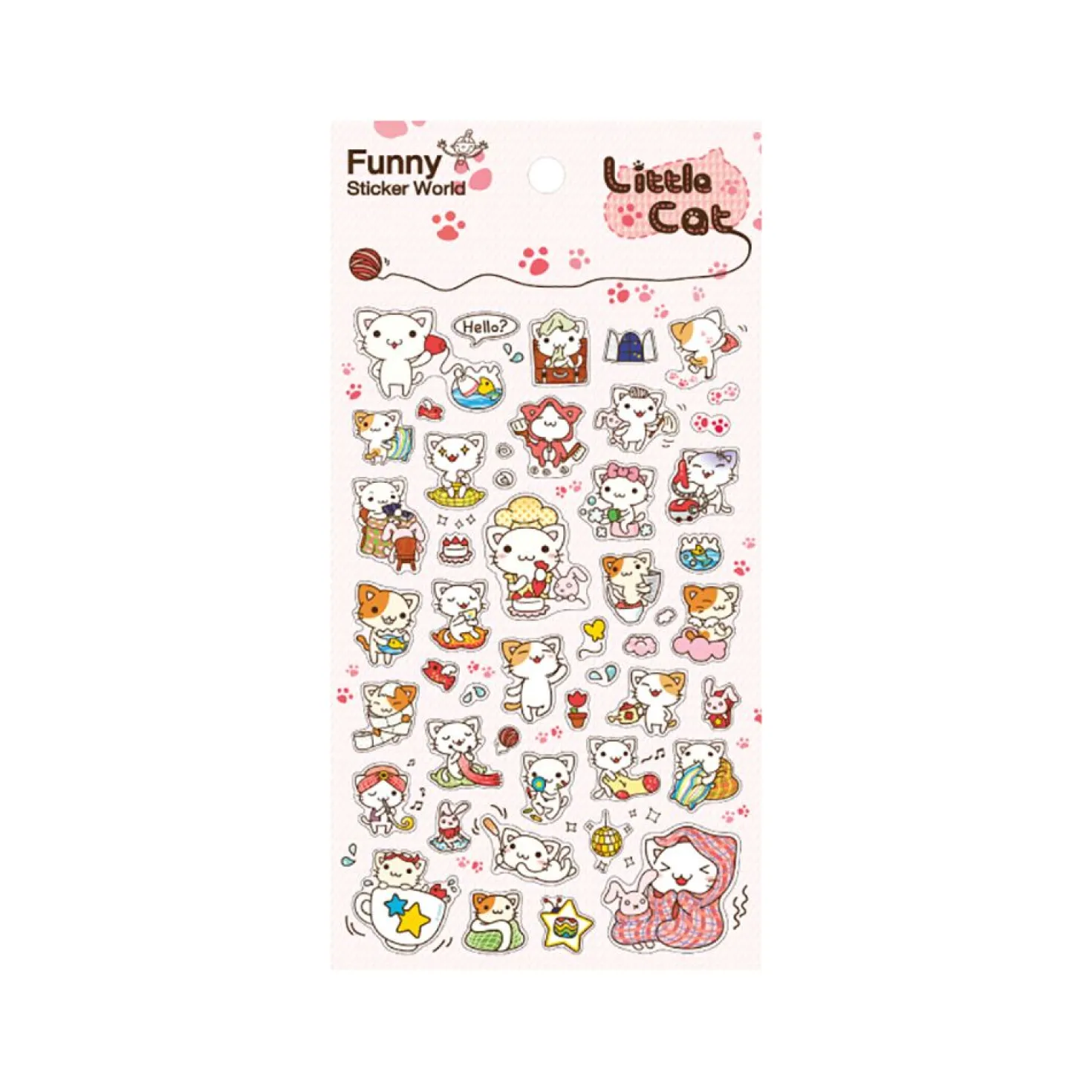 Little Cat Day Life PVC Sticker