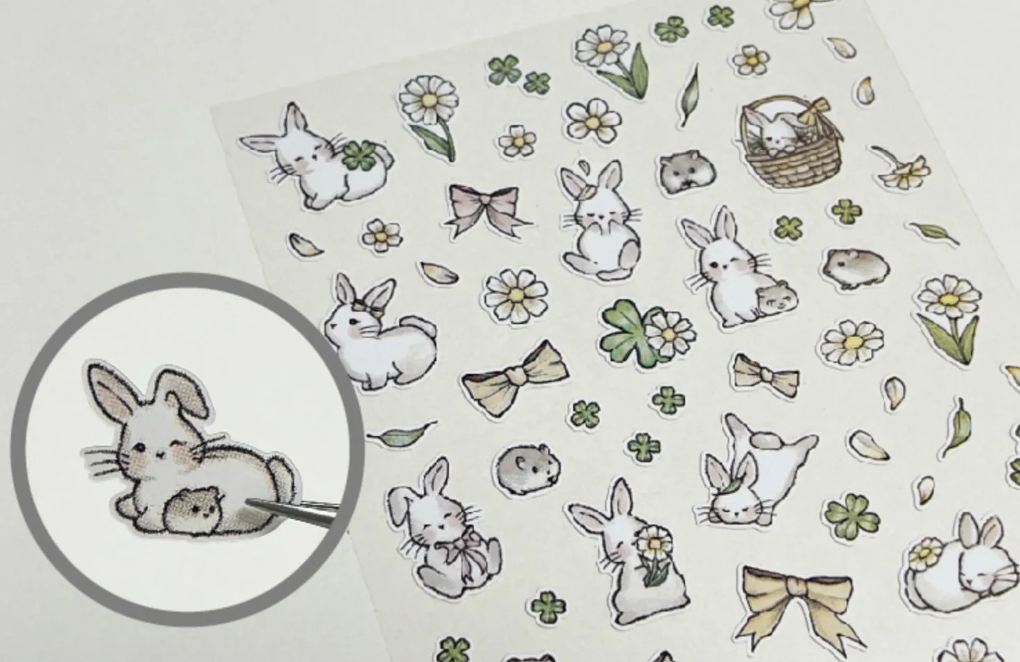 Little Rabbit Deco Sticker