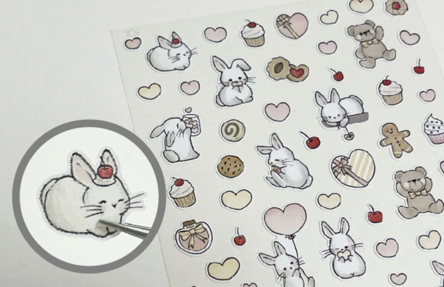 Little Rabbit Deco Sticker