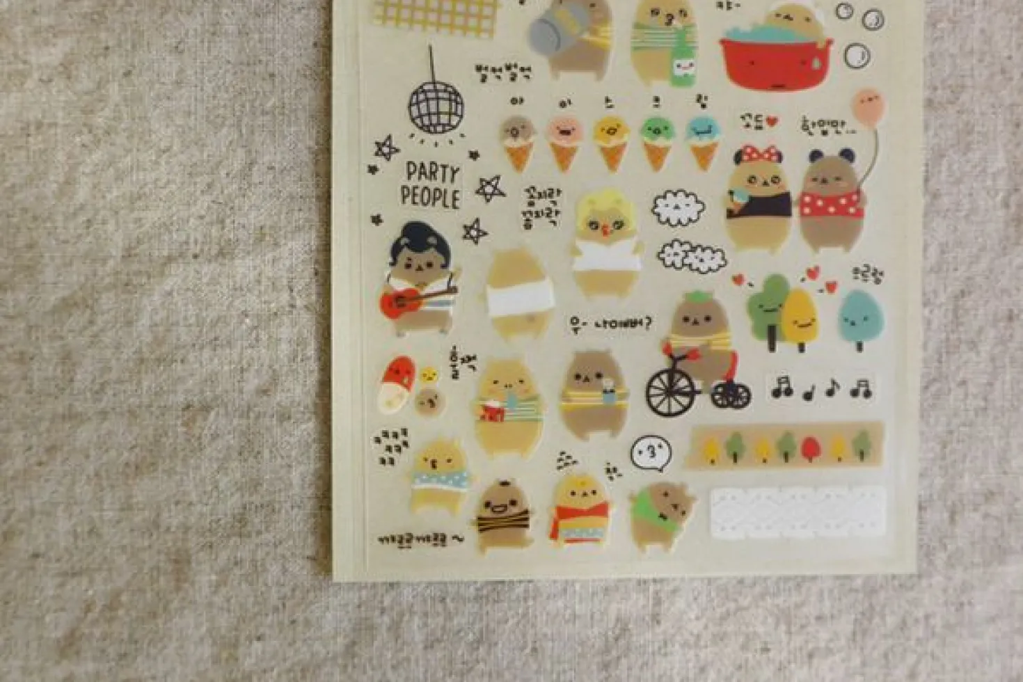 Lovely Bear Deco Sticker