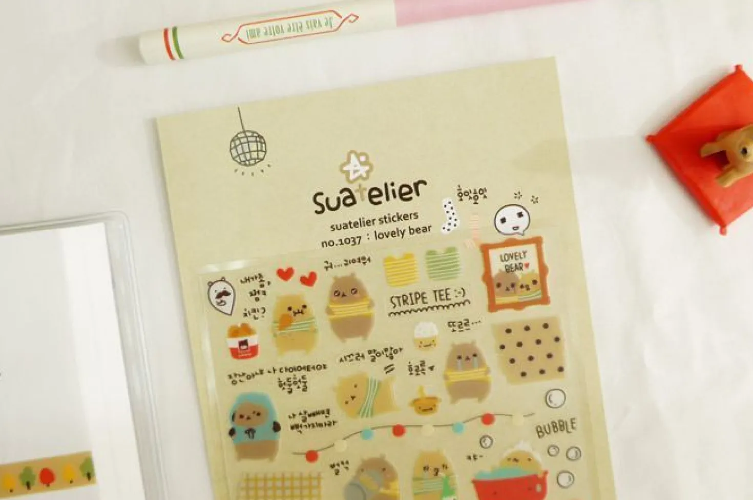 Lovely Bear Deco Sticker