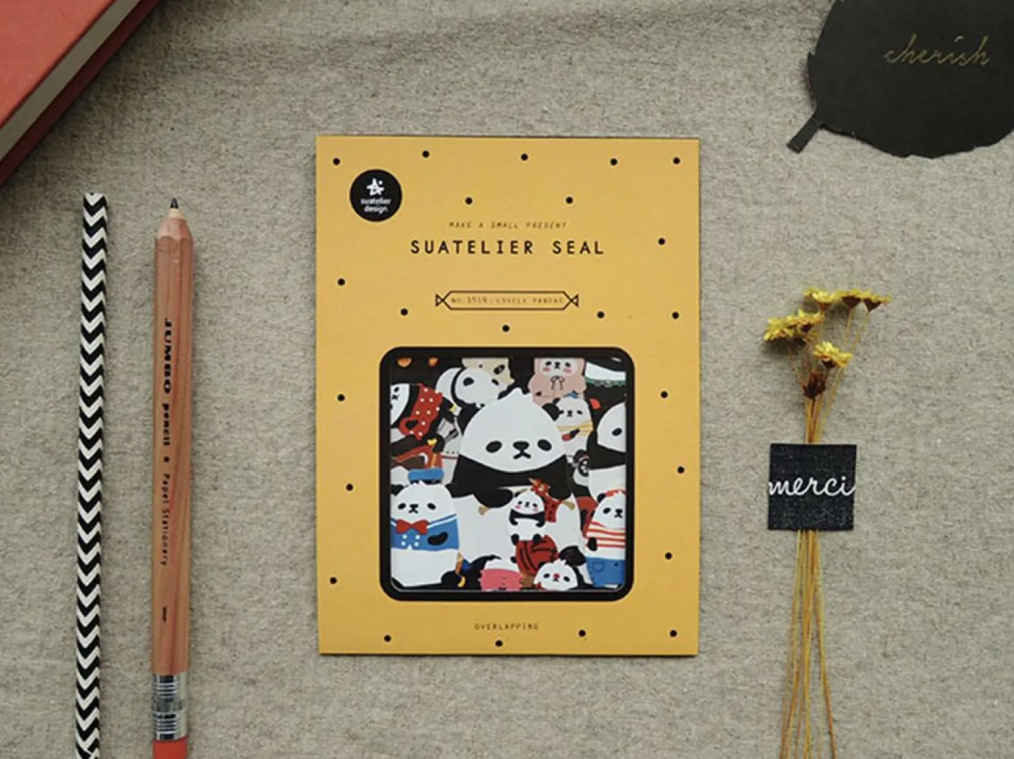 Lovely Panda Deco Sticker Set
