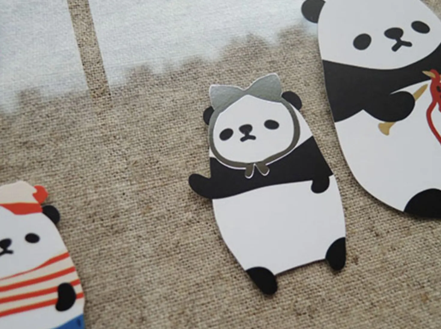 Lovely Panda Deco Sticker Set