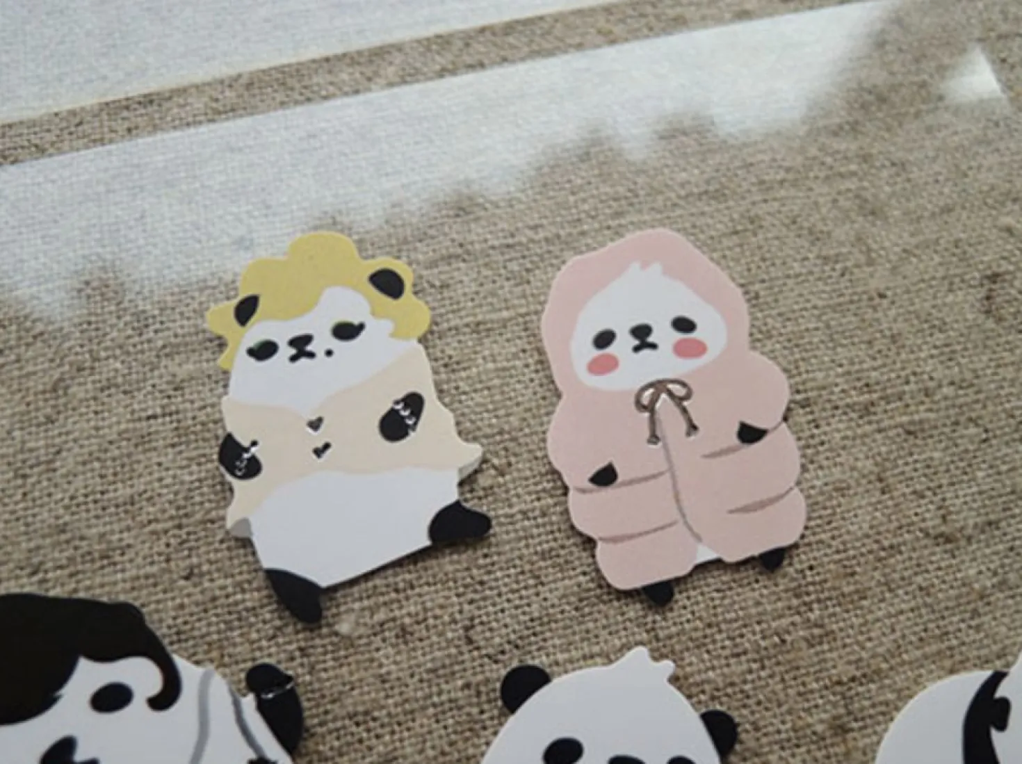 Lovely Panda Deco Sticker Set