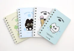 Lucky Friends Mini Spiral Lined Notebook