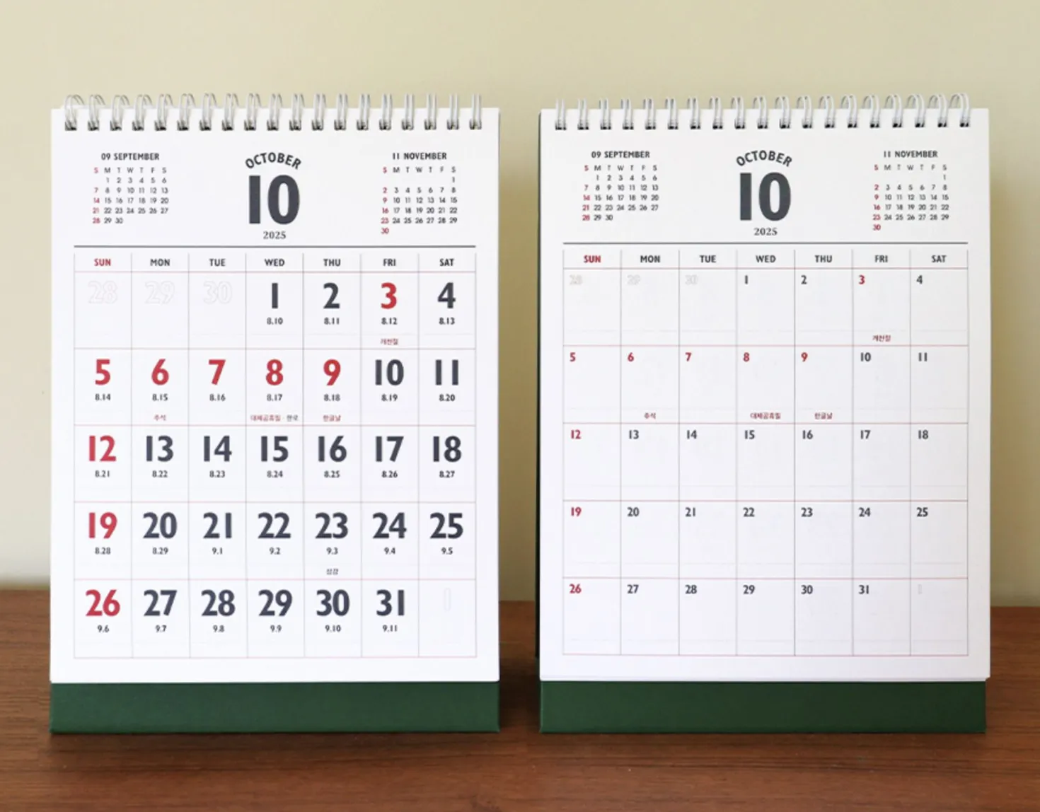 2025-2026 Lunar Retro Desk Calendar