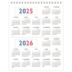 2025-2026 Lunar Retro Desk Calendar