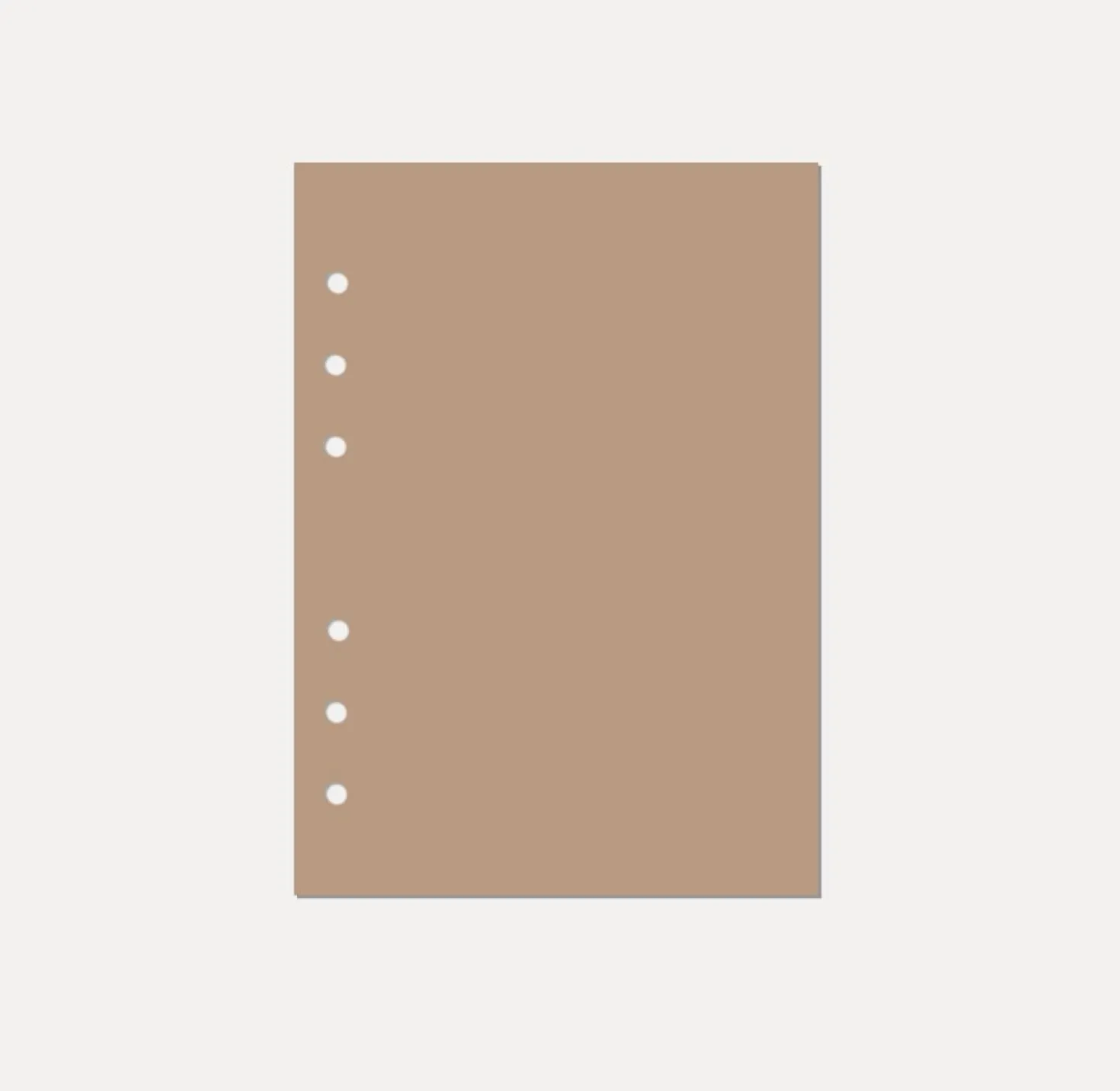 Magic Color 6 Ring A5 Plain Note Refill